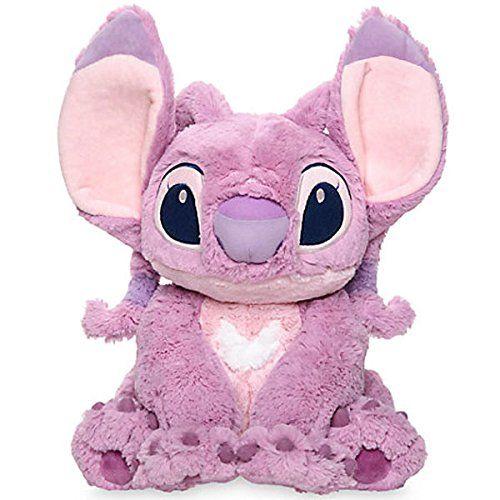 Official Disney Lilo And Stitch Medium Pink Angel Soft Plush Toy 37 Centimeter