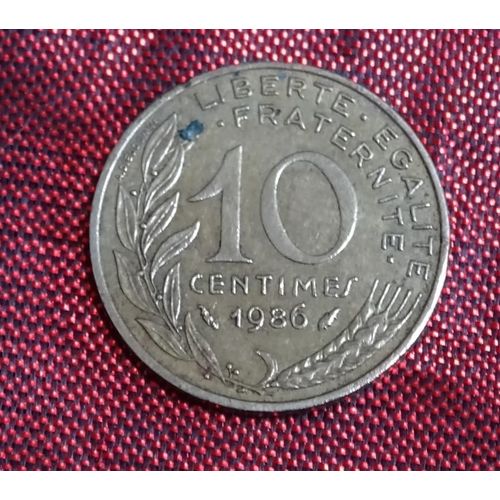 Monnaies, France, Marianne, 10 Centimes, 1986, Paris