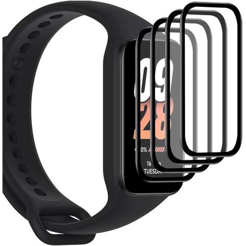 4 Pcs Protecteur D'écran Pour Xiaomi Band 8 Active, Résistant Aux Rayures, Sensible Au Toucher, Sans Bulles, Application Facile, F