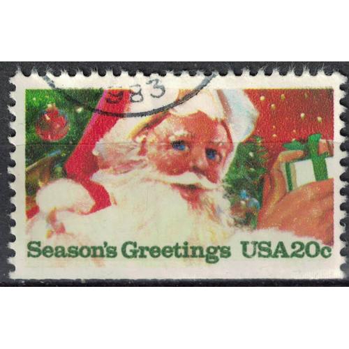 Etats Unis 1983 Oblitéré Used Christmas Season's Greetings Santa Claus Père Noël Su