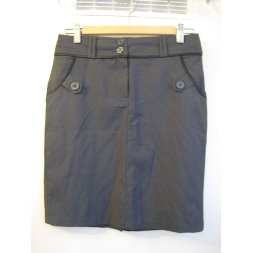 Jupe Courte Neuve Grise 36 38 Taille 1 Lulumary