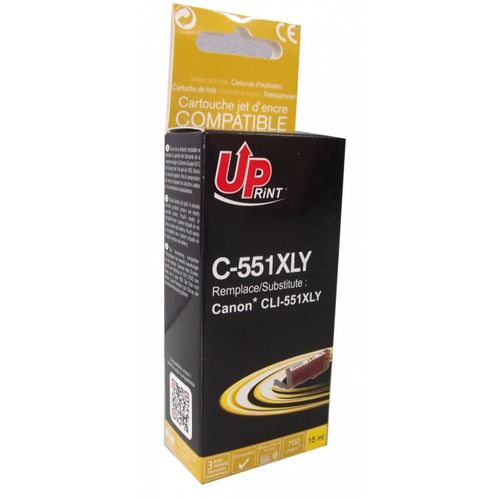 CJ551XLYUPR UP-C-551XLY-CANON MG6350/MX925-CLI 551XL-Y-REMA