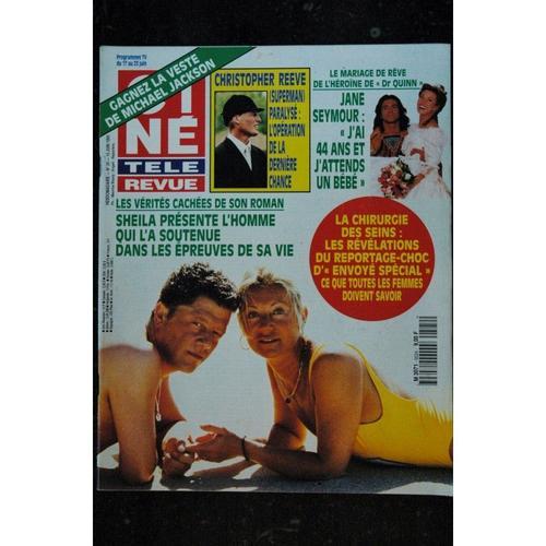 Cine Tele Revue 1995 06 17 N° 24 Cover Sheila + 4 Pages Jane Seymour Christopher Reeve