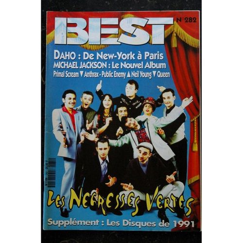 Best 282 Janvier 1992 Cover Les Negresses Vertes Daho Michael Jackson Queen