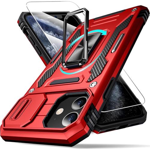 Coque Defend Series Pour Iphone 11 Avec Support D'anneau Magnétique Et Montage Voiture Antichoc Militaire