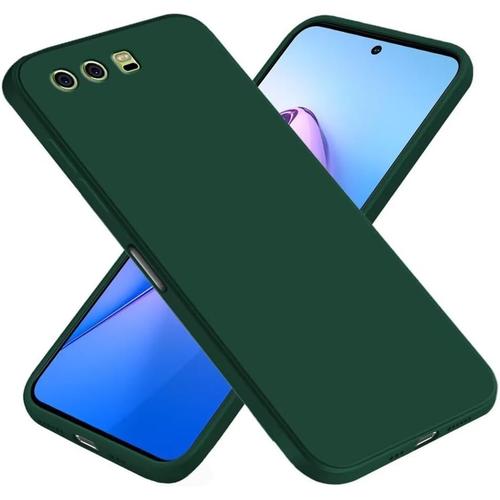 Coque Pour Huawei P10 Plus 5.5"" Inches , Étui En Silicone Tpu Souple - Vert Foncé