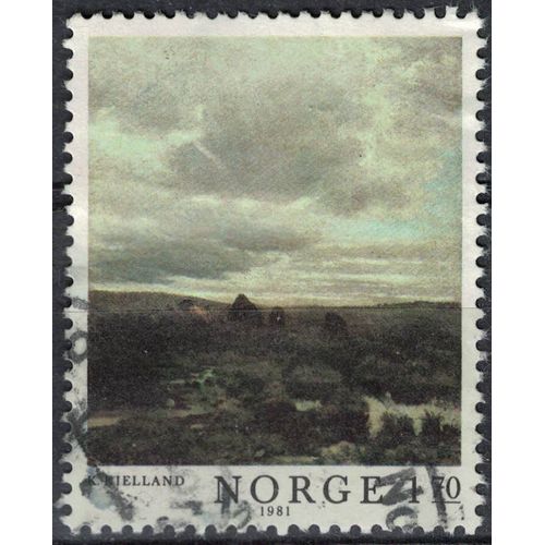 Norvège 1981 Oblitéré Used Paysage Peinture De Kitty Lange Kielland Artiste Peintre Su