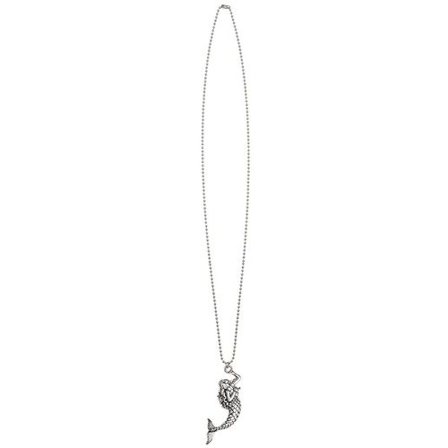 Collier En Métal Sirène Argentée Adulte