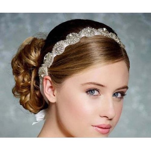 Vintage Baroque Luxe Blanc Pur Royal Cristal Strass Mariée Diamant Diadème Bandeau Ruban À Nouer Couronne Création Haute Couture À La Main Strass Bandeau Pour Femmes Filles Mariage Cheveux Bijoux