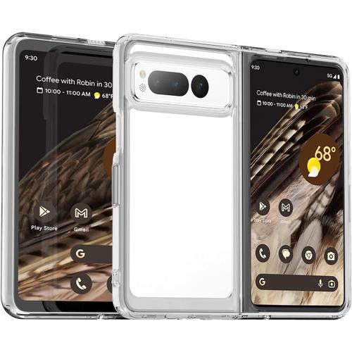 Coque Plastique Souple Transparente Ultra Fine Pour Google Pixel Fold - Housse De Protection Rigide Anti-Jaunissement.