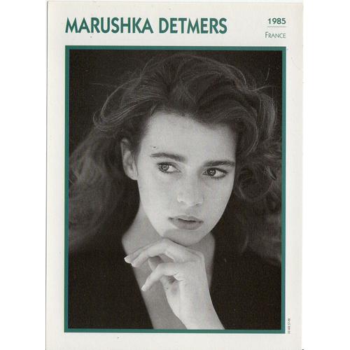 Fiche Portrait De Star Maruschka Detmers