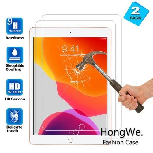 Hongwe.® (2 Pièces) Pour Ipad 10.2 Protecteur Écran - Ipad 7th Gen Protecteur Écran Hd Transparent Verre Trempé Protection Film