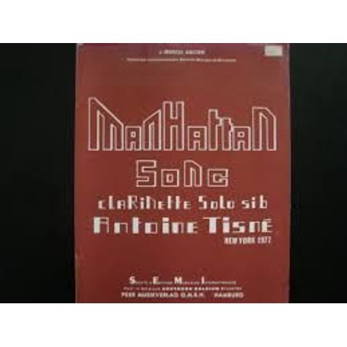 Manhattan Song For Clarinette Solo Sib