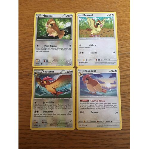 (189) 2x Roucool + 2x Roucoups (Pokemon)