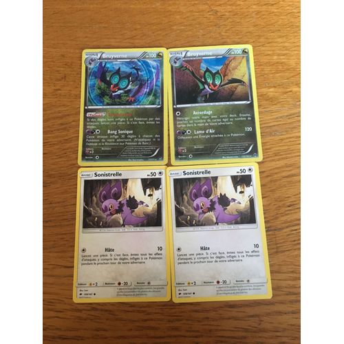 (76) 2x Sonistrelle + 2x Bruyverne (Pokemon)