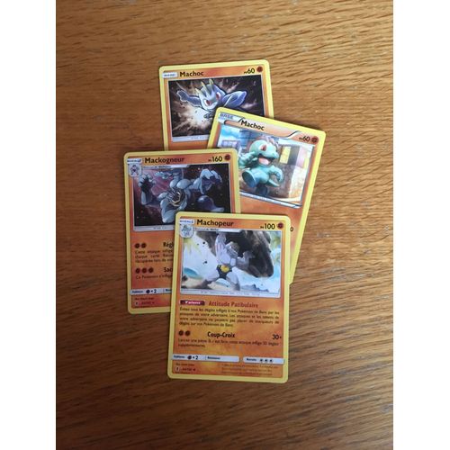 (52) 2x Machoc + Machopeur + Mackogneur (Pokemon)