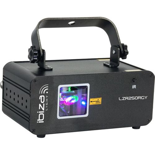 IBIZA LASER GRAPHIQUE ROUGE-VERT-JAUNE 250MW LZR250RGY 15-1564N