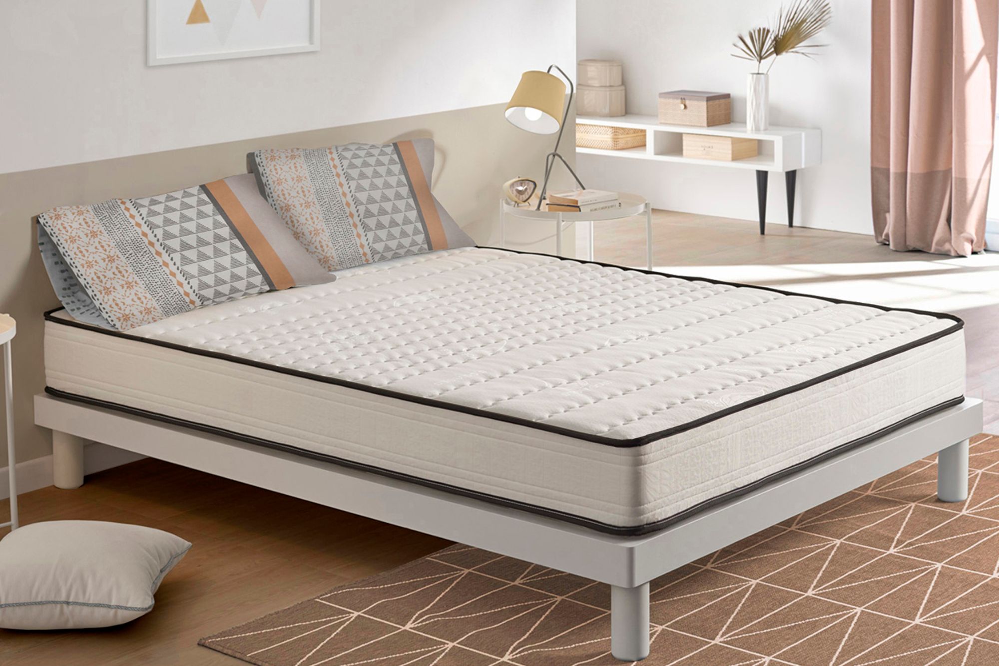 Moonia | Matelas Slim Max | Haute Durabilité | Anti-Acariens | 160 X 190cm