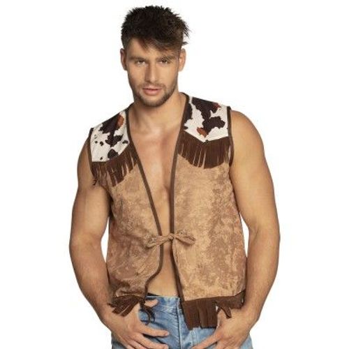 Veste Western Marron Clair Femme Taille Unique