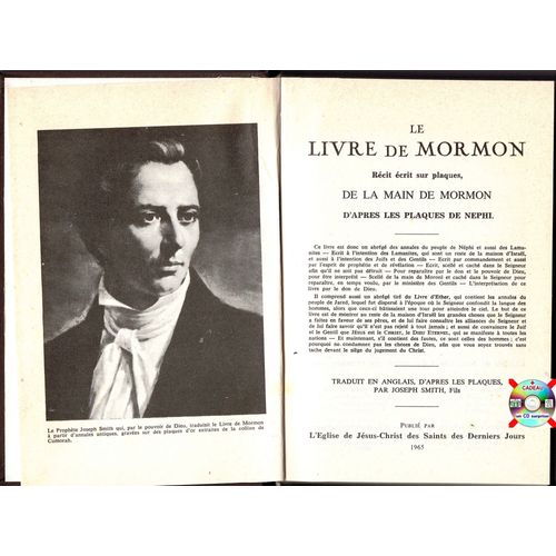 Le Livre De Mormon .. D'après Les Plaque De Nephi _/°\_ L'eglise De Jésus-Christ Des Saints Des Derniers Jours ... ( Bible )