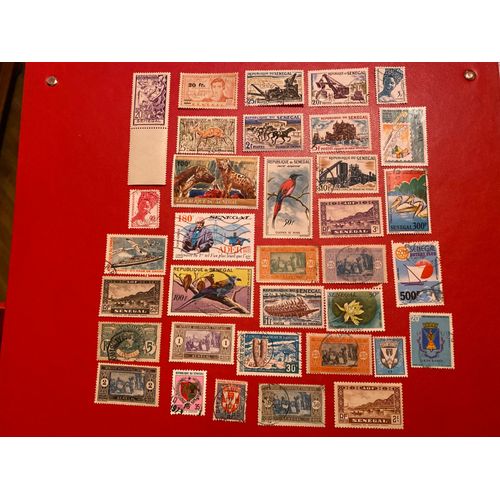 34 Timbres Neufs * Et Oblitérés Sénégal Lot 124