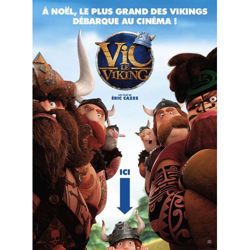 Vic Le Viking - Affiche Originale De Cinéma - Format 120x160 Cm - Un Film De Eric Cazes Avec Tim Mcmullan, Violet Tucker Steel, Declan Miele-Howell, John Chancer, Tim Bentinck - Année 2019