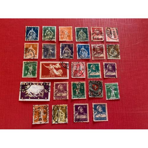 Timbres Suisses Oblitérés Anciens Lot 40