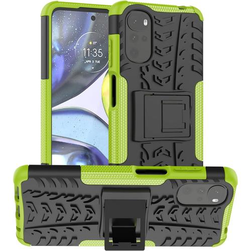 Coque Housse Étui Vert Pour Motorola Moto E32s 4g/Xt2227-1/2/3/6 Et Moto G22 Xt2231-1/2, Protège Et Supporte Votre Smartphone