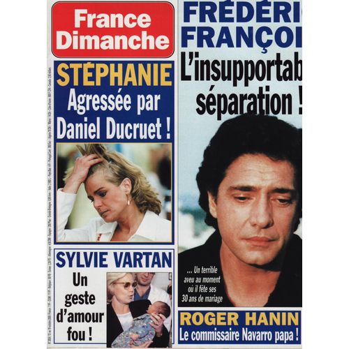 France Dimanche / 13-10-2000 N°2824 : Sylvie Vartan (2p) - Isabelle Adjani (1p) - Julia Roberts (1p)