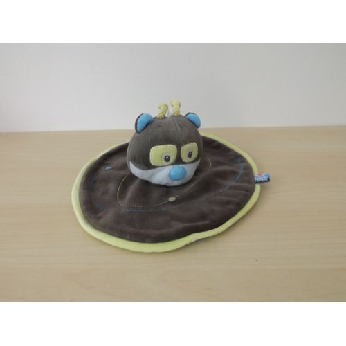 Doudou Panda Bleu Vert Rond Sucre D'orge