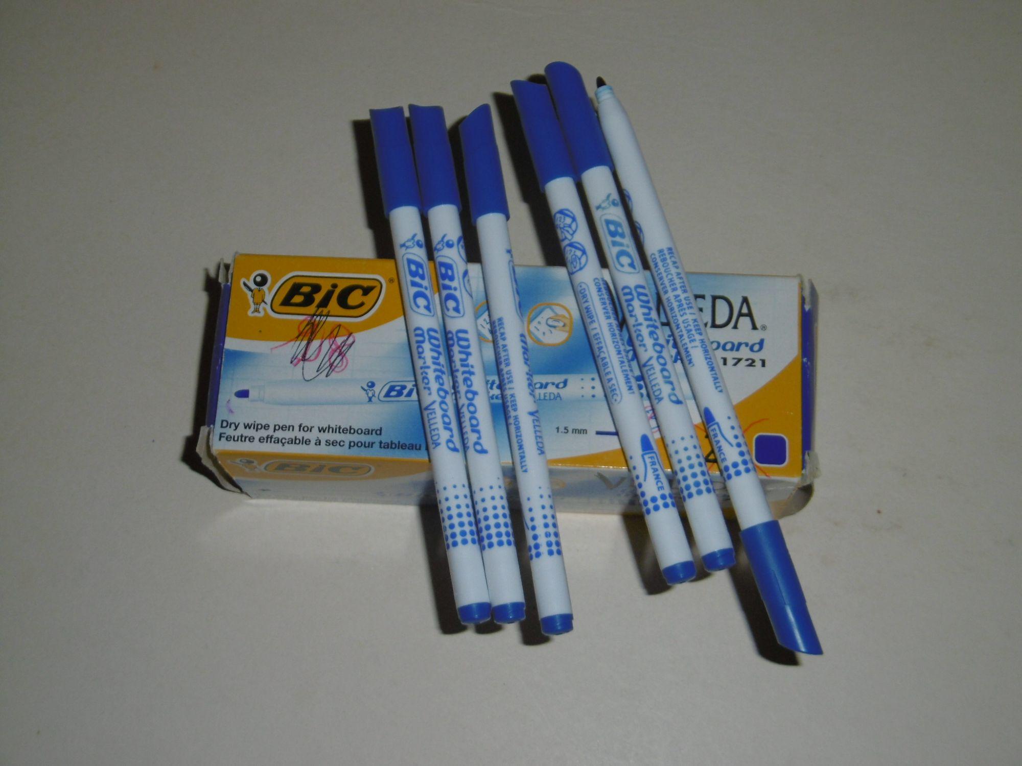 Velleda Bic Feutre effaçable à sec pointe fine 1,5 mm Bleu - prix