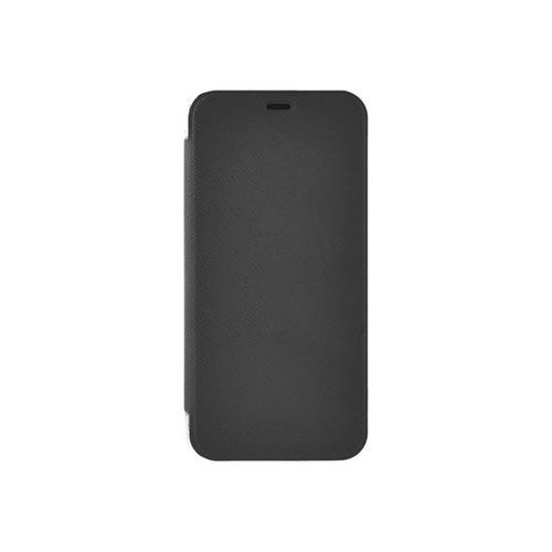 Bigben Connected Folio Case - Étui À Rabat Pour Téléphone Portable - Cuir Synthétique - Noir, Transparent - Pour Samsung Galaxy S10