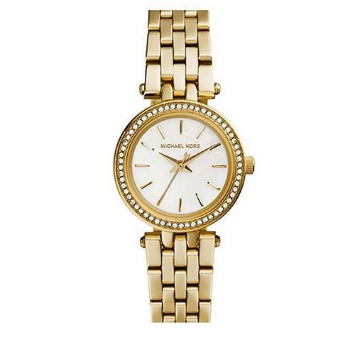 Michael Kors Mini Darci Mk3325 Femme Montre Gold Analogique Métal Nouveau