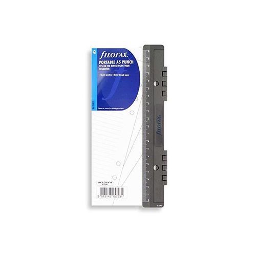 Filofax Perforatrice Format A5 Avec Réglette 6 Trous Noir