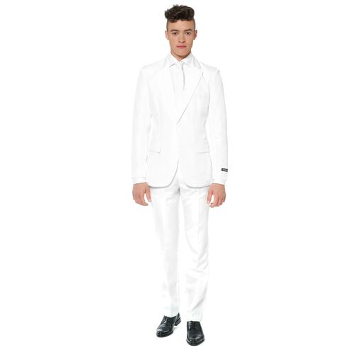 Costume Mr. Solid Blanc Homme Suitmeister - Taille: M (Eu 50)