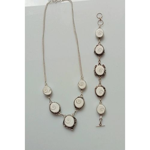 Ensemble En Argent Et Oeil De Sainte Lucie