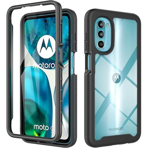 Coque Transparente Pour Motorola Moto E32/E32s Antichoc Housse Full Body Protection, Étui Antipoussière Incassable Avec Protecteur