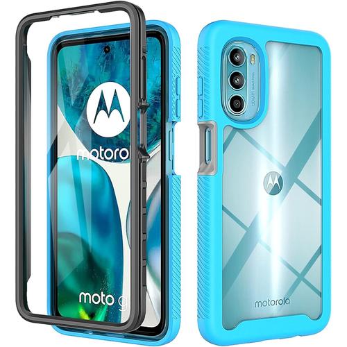 Coque Transparente Pour Motorola Moto E32/E32s Antichoc Housse Full Body Protection, Étui Antipoussière Incassable Avec Protecteur