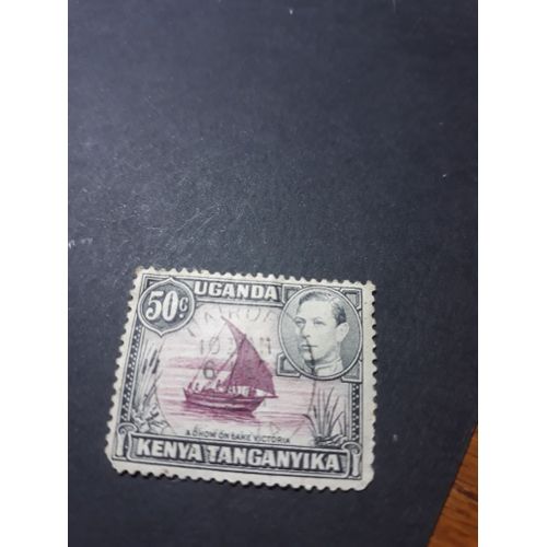 Timbre Ouganda Kenya Bateau Vers 1938 Tp12