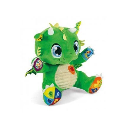 Peluche Interactive Copain Dragon, Bebe 6 Mois - Parlante, Musicale, Lumineuse - Version Fr - Set Jeu Actvite Eveil Educatif + Carte