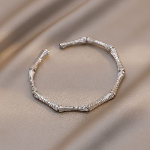 Bracelets À Manchette Réglable En Forme D'os De Bambou, Design Européen Et Américain, Bracelet Simple Pour Femmes, Bijoux De Mode Coréens Pour Filles