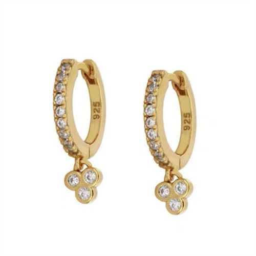 Boucles D'oreilles Créoles Fleur En Cristal Pour Femmes, Pendentif Huggies Populaire, Bijoux Piercing, Contre-Indiqué, Eh1185