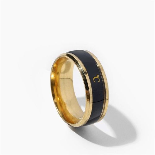 Bagues Intelligentes Sensibles À La Température Pour Hommes Et Femmes, Bijoux En Acier Au Titane, Émotion Et Sensation, Jz515