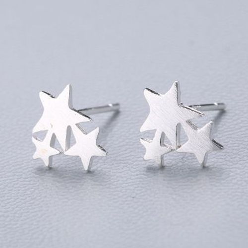 Boucles D'oreilles En Argent 925 Pour Femme, Piercing Tendance, Étoile, Lune, Chat, C?Ur, Croix, Cadeau De Bijoux De Mariage Élégant