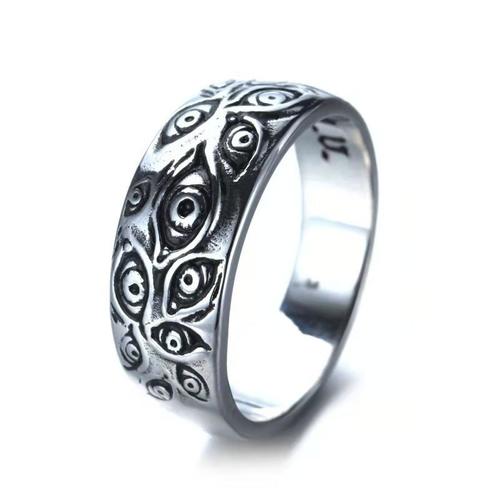 Bague Gothique Vintage Pour Homme Et Femme, Aile D'ange, Cheval, ?Il De L'abîme, Bijoux À La Mode, Jz224