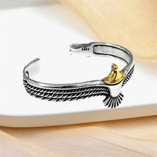 Bracelet Manchette Viking Eagle Wing Pour Petit Ami, Bijoux Indiens, Réglable, Tribal, Quelque Part, Cadeau De La Saint-Valentin, Sl457