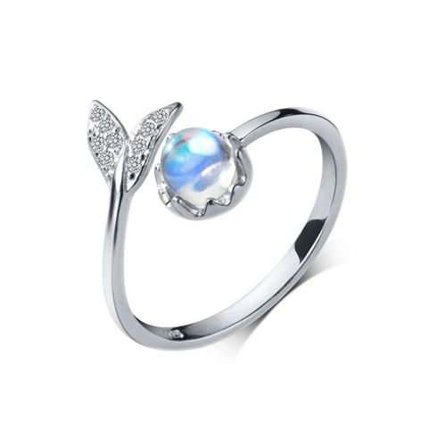 Bagues Tibétaines En Forme De Goutte D'eau, Pierre De Lune, Argent, Vintage, Pour Femmes, Bijoux De Fille, Cadeau De Mariage, Jz315
