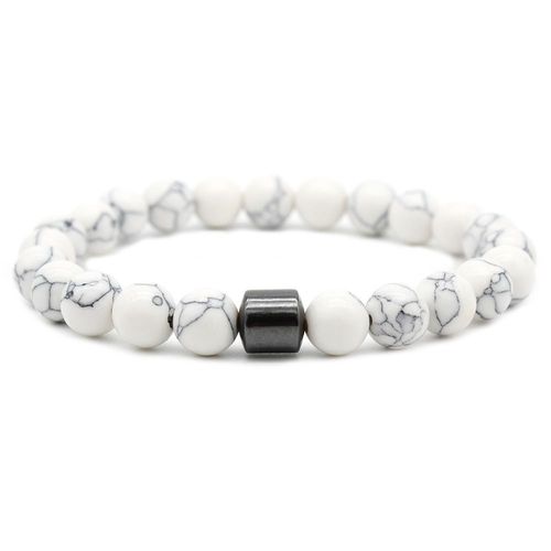 Perles De Pierre De Lave Naturelles Guérison Équilibre Chakra Charme Bracelet 8mm Oeil De Tigre Perles Hématite Magnétique Pour Femmes Hommes Cadeaux E199