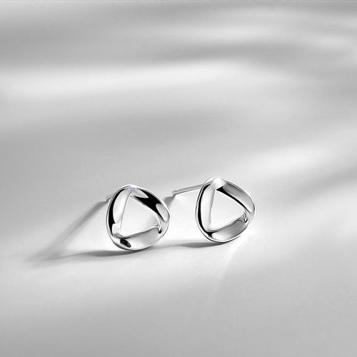 Boucles D'oreilles À Tige En Argent 925 Pour Femmes, Piercing, Coeur D'amour, Bijoux De Mariage Élégants, Cadeau, Eh608