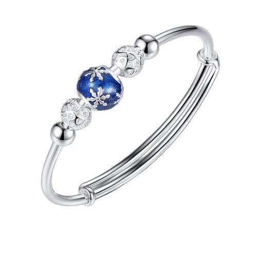 Bracelet À Breloques En Fleurs De Cerisier Rose Pour Femmes, Bijou Élégant, Couleur Argent, Sl303, 2021